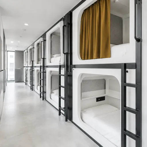 Elevated capsule accommodation for design led urban stays