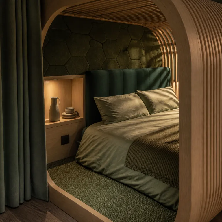 How refined bedroom pods are reshaping luxury capsule hotel stays