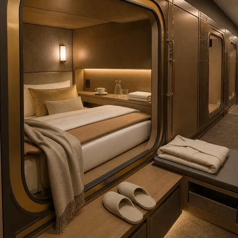 How refined bed turn down rituals elevate luxury capsule hotel stays